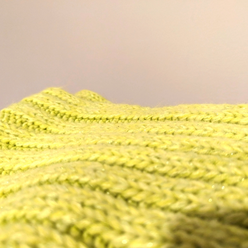 52" infinity scarf neon light green